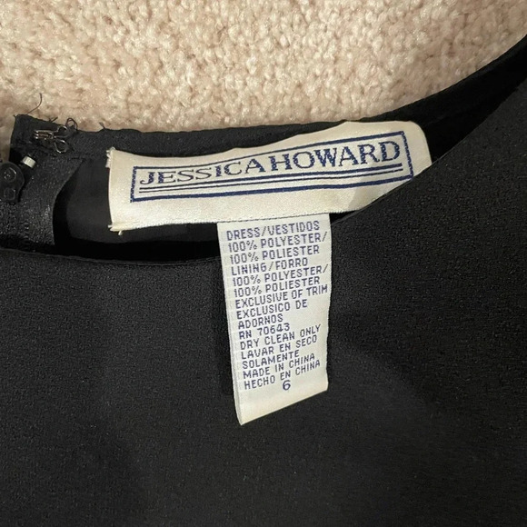 Vintage Black Beaded Dress - Picture 2 of 9